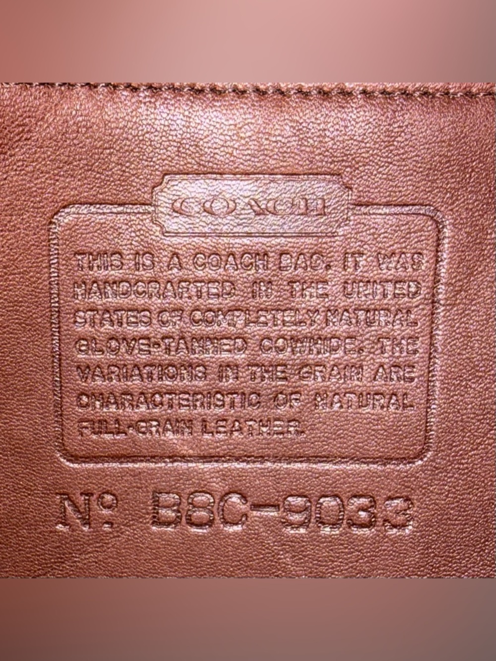 COACH Ergo Pocket Zip #9033 Mahogany Brown Leather Vintage 90s Hobo Shoulder Bag - Picture 4 of 11